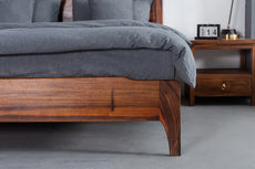 modern wooden beds | Solid Wood Walnut Bed | bed design latest wooden | furniture wooden bed design
