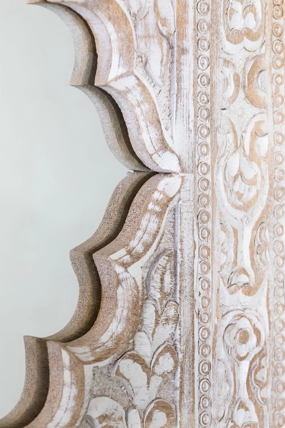 Indian Style Double Wall Mirror Jharokha Hand Carved Wall Mirror in Solid Hard Wood | Vinatge | Rustic | Living Room Antique Wall Decor Mirror artisan craftsmanship jlhomedecor2021.myshopify.com