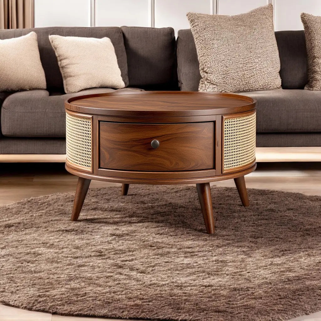 Cane Rattan Coffee Table Coffee Tables  Acacia coffee table jlhomedecor2021.myshopify.com