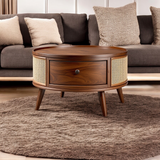 Cane Rattan Coffee Table