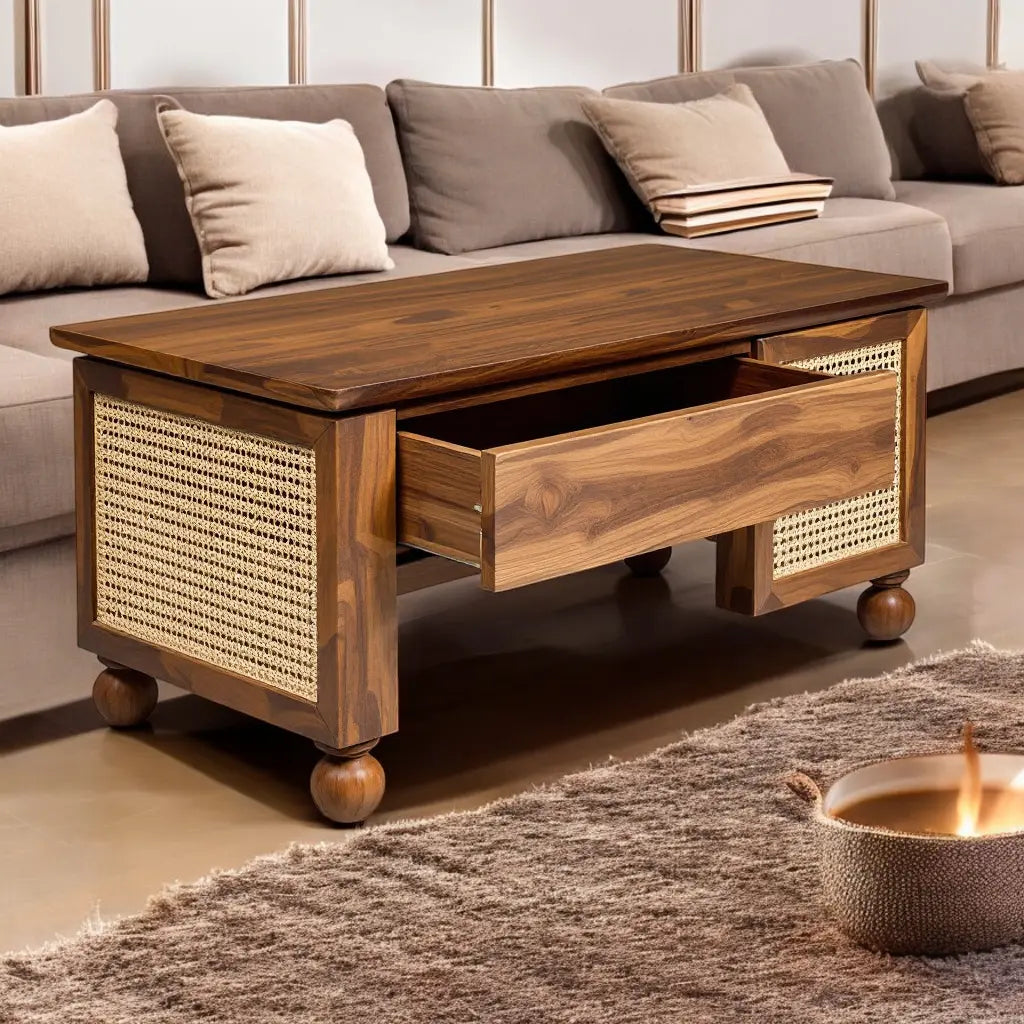 coffee table with storage Coffee Tables  Acacia coffee table jlhomedecor2021.myshopify.com