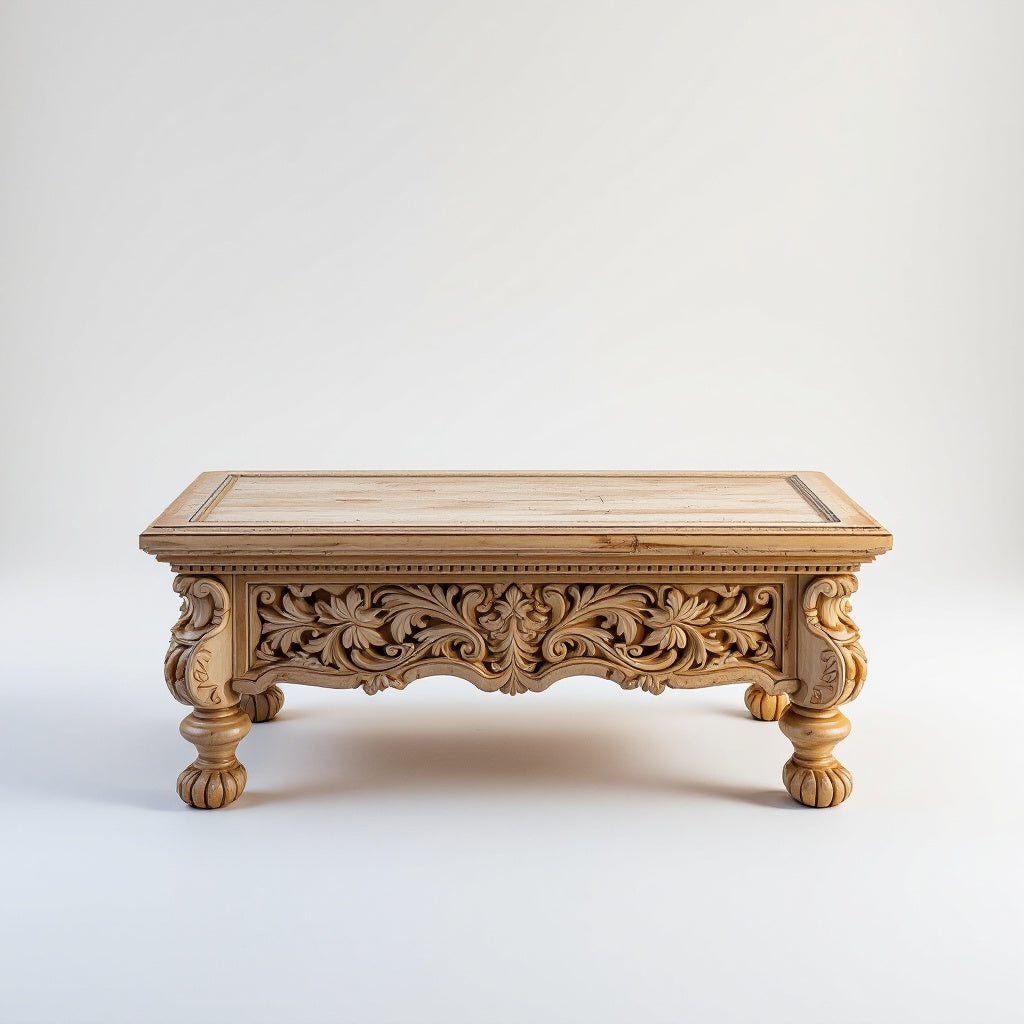 Carved Antique Coffee Table | antique coffee table | carved coffee table