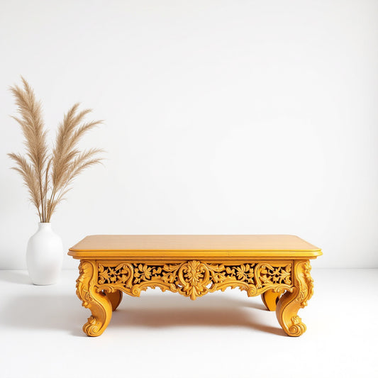 Carved Antique Coffee Table | antique coffee table | carved coffee table