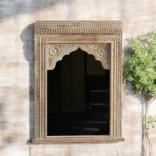 Jharokha wall decor | handmade wall decor | vintage mirror | antique mirror | aesthetic wall decor