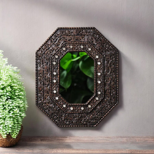 Antique Finish Wall Mirror | jharokha mirror | antique mirror wall | vintage mirror india | big vintage mirror |