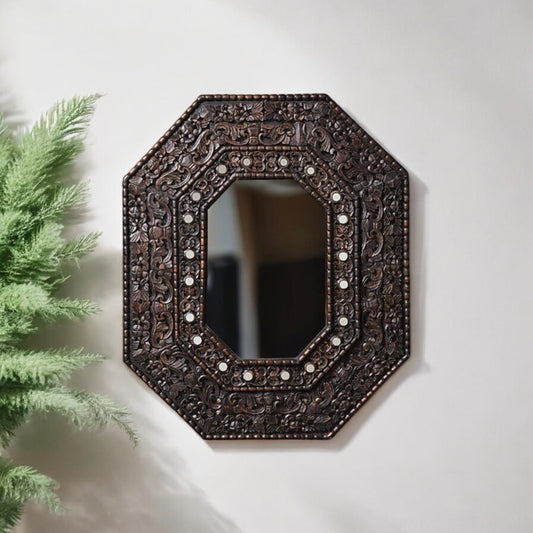 Antique Finish Wall Mirror | jharokha mirror | antique mirror wall | vintage mirror india | big vintage mirror |