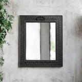 Black Wall Mirror | vintage mirror india | antique mirror frames| jharokha online | rajasthani jharokha