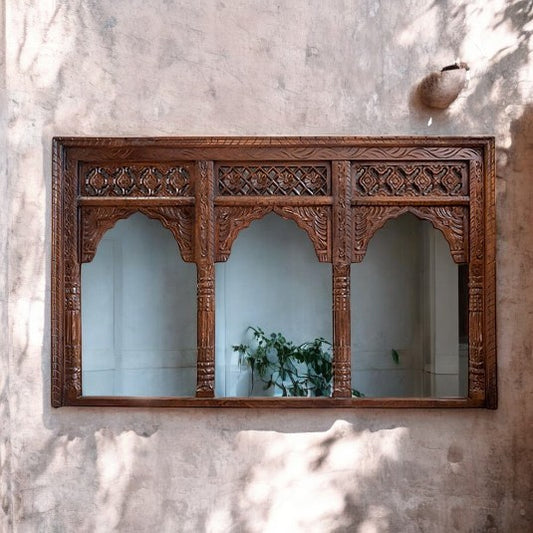 Vintage Mirror and Jharokha Wall Decor: Elegance for Your Home