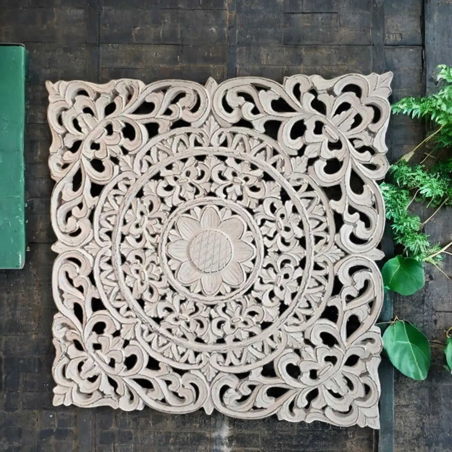 Carved Wall Panel | Mandala Wall Panel Headboard  bed head wall design jlhomedecor2021.myshopify.com
