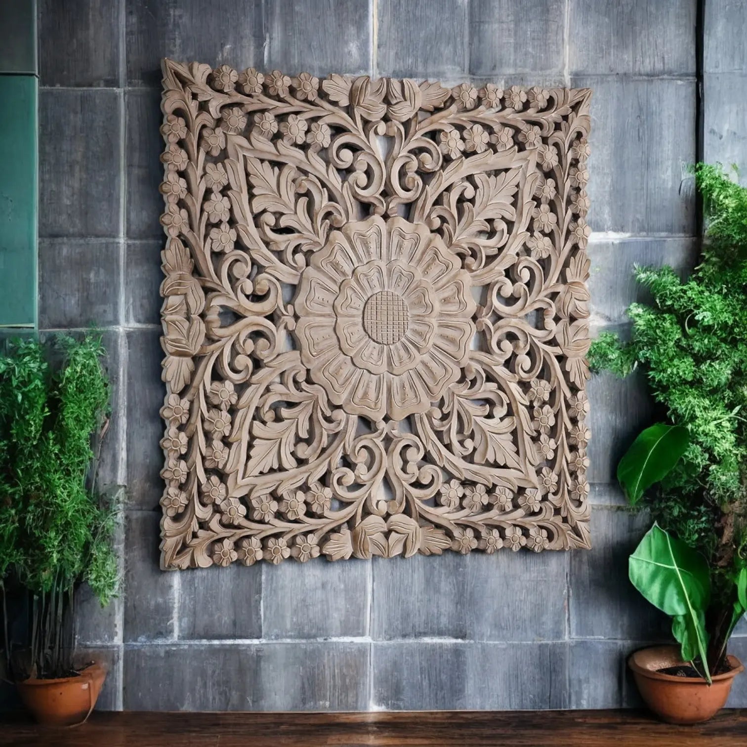 Carved Wall Panel | Decorative wall panel Headboard  bed head wall design jlhomedecor2021.myshopify.com