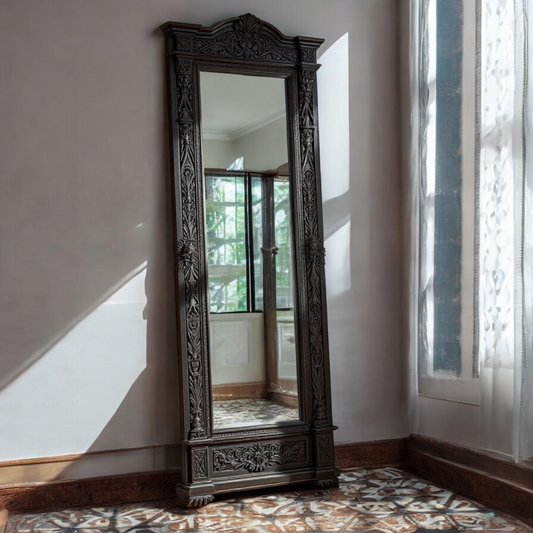 bedroom wall mirror | Antique full length wall mirror |  vintage full length wall mirrorr | big mirror| full mirror | long wall mirror