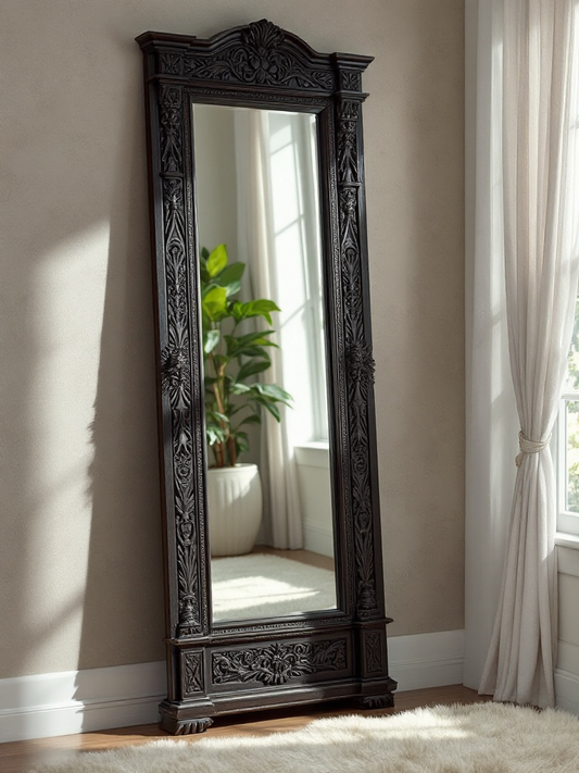 bedroom wall mirror | Antique full length wall mirror |  vintage full length wall mirrorr | big mirror| full mirror | long wall mirror