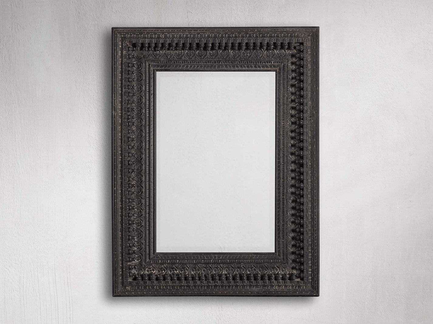 Black Wall Mirror | vintage mirror india | antique mirror frames| jharokha online | rajasthani jharokha | jharokha mirror