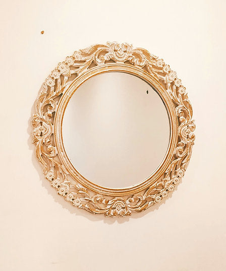 Round Jharokha wall decor | big vintage mirror | vintage mirror | antique mirror | aesthetic wall Decorative | antique mirror wall