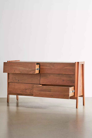 Shakina 6-Drawer Dresser | Chest of Drawers | Acacia Wood