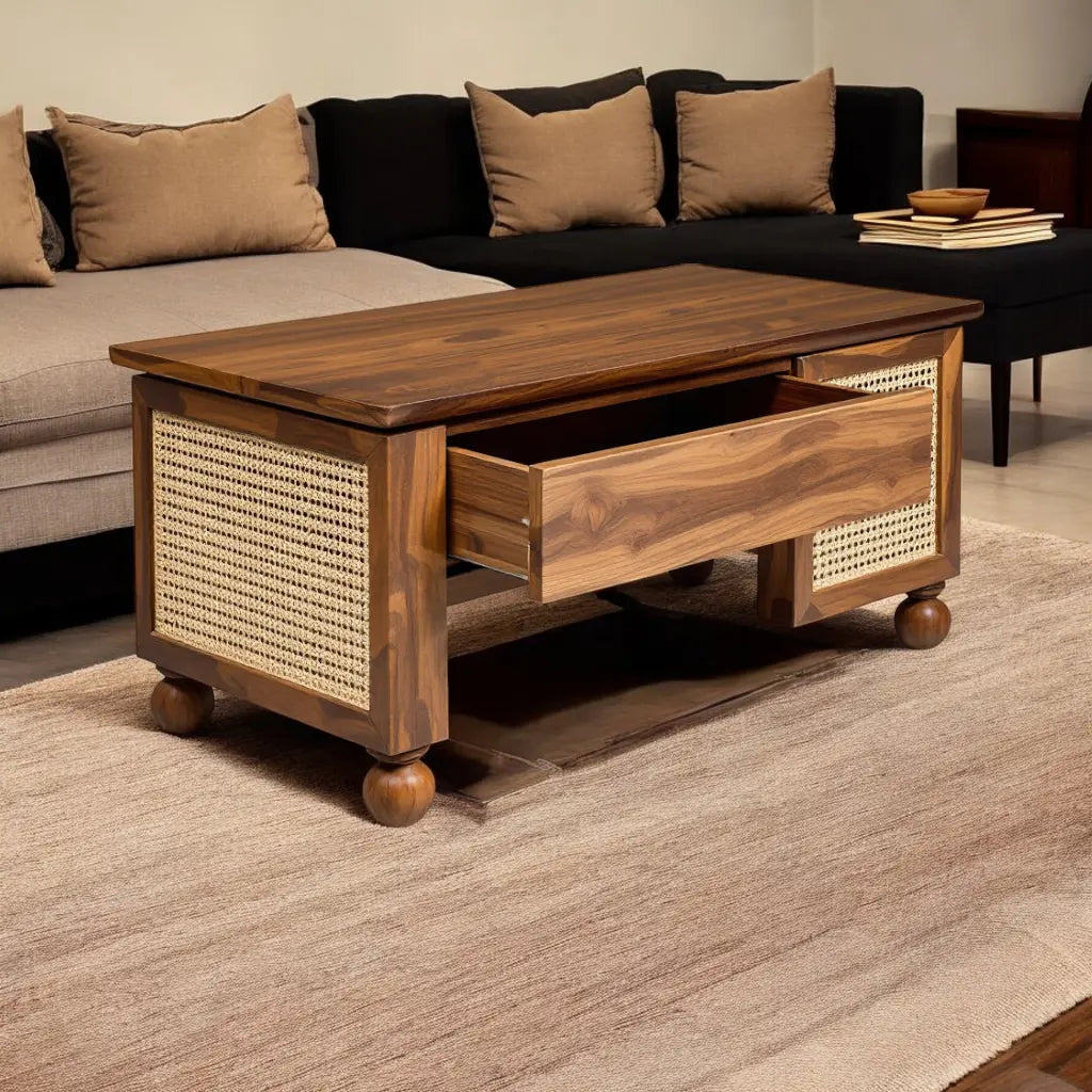 coffee table with storage Coffee Tables  Acacia coffee table jlhomedecor2021.myshopify.com