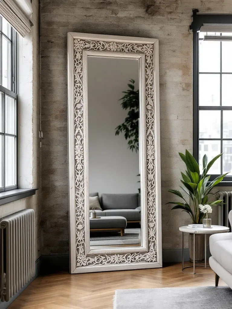 Antique full length wall mirror |  vintage full length wall mirror Mirror  6 feet mirror​ jlhomedecor2021.myshopify.com