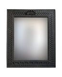 Black Wall Mirror | vintage mirror india | antique mirror frames| jharokha online | rajasthani jharokha