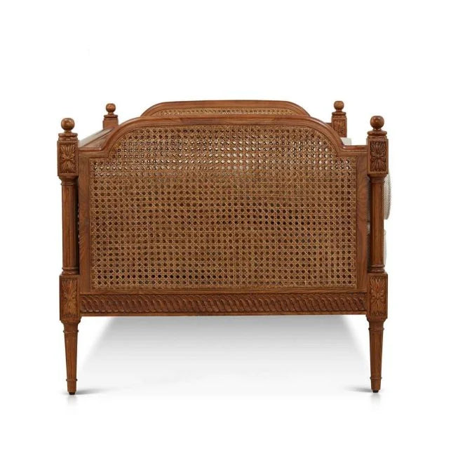 Sereno Natura Rattan Daybed – Handcrafted Solid Wood & Woven Elegance by J.L.HOME DECOR