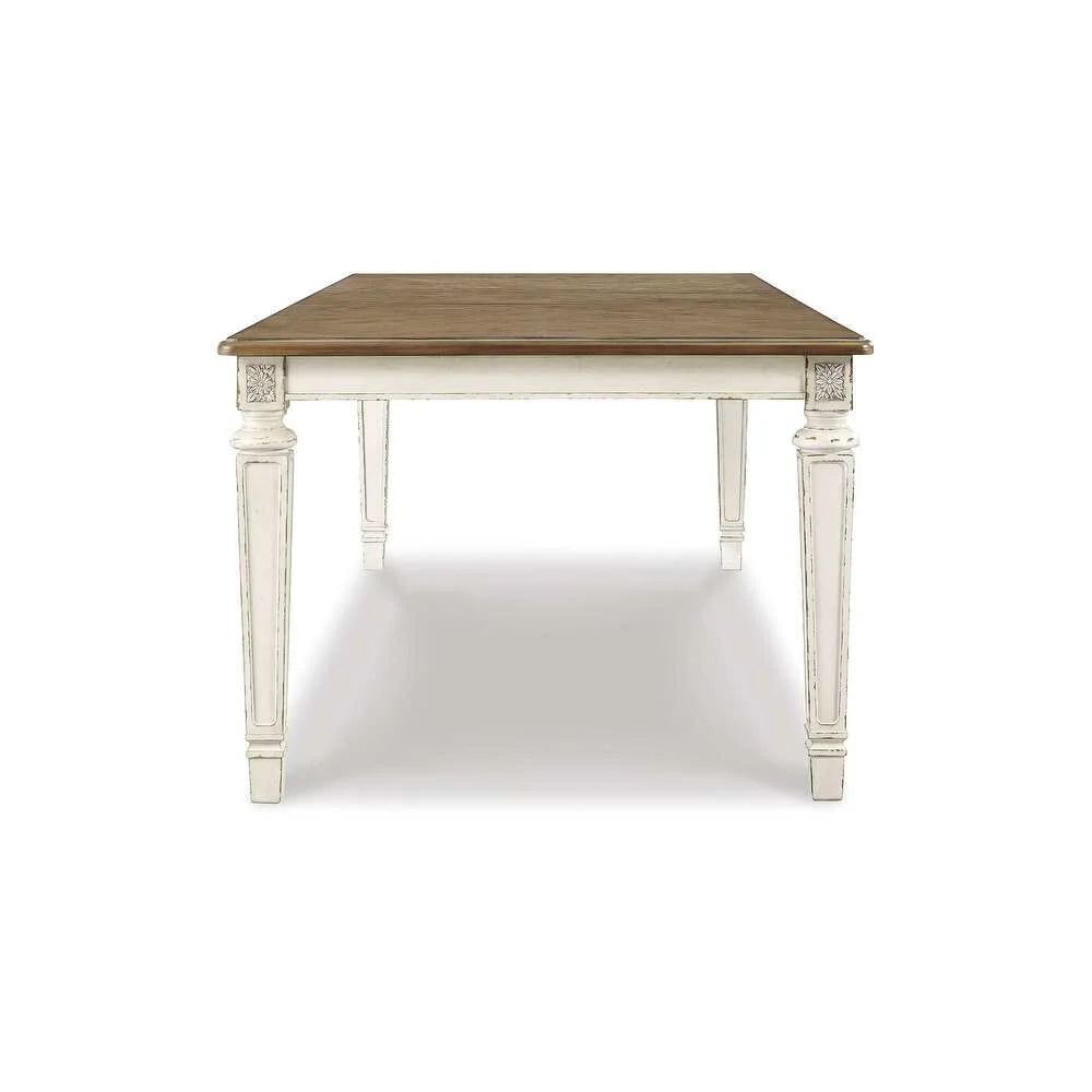 Parisienne Blanc French Distressed Solid Mango Wood Dining Set – 4, 6, 8 Seater by J.L.HOME DECOR