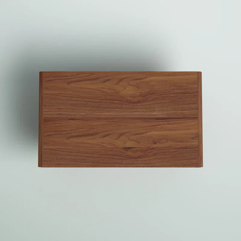 Mid-Century Modern Slatted Wood Coffee Table | Walnut Finish | Integrated Storage | Living Room Centerpiece | J.L.HOME DECOR