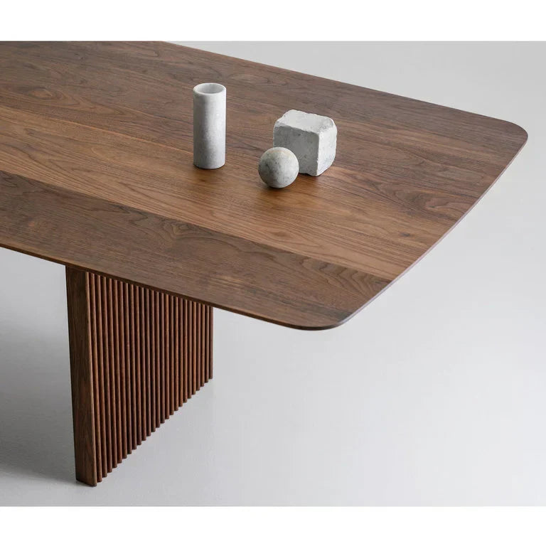 Regent Classico Solid Wood Dining Table – Brown Finish, Contemporary Design by J.L.HOME DECOR