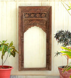 hand carved mirror, wooden frame mirror, walnut mirror, whitewash mirror, mehrab arch mirror, arched mirror, jali lattice mirror, full length mirror, wall mirror, entryway mirror, narrow mirror, decorative mirror, indian furniture, handmade mirror, artisan made mirror, premium wood mirror, quality mirror, durable mirror, sturdy mirror, timeless mirror, elegant mirror, statement mirror, ornate mirror, unique mirror, sculptural mirror, focal piece mirror, handcrafted in india, sustainable wood furniture, mehr