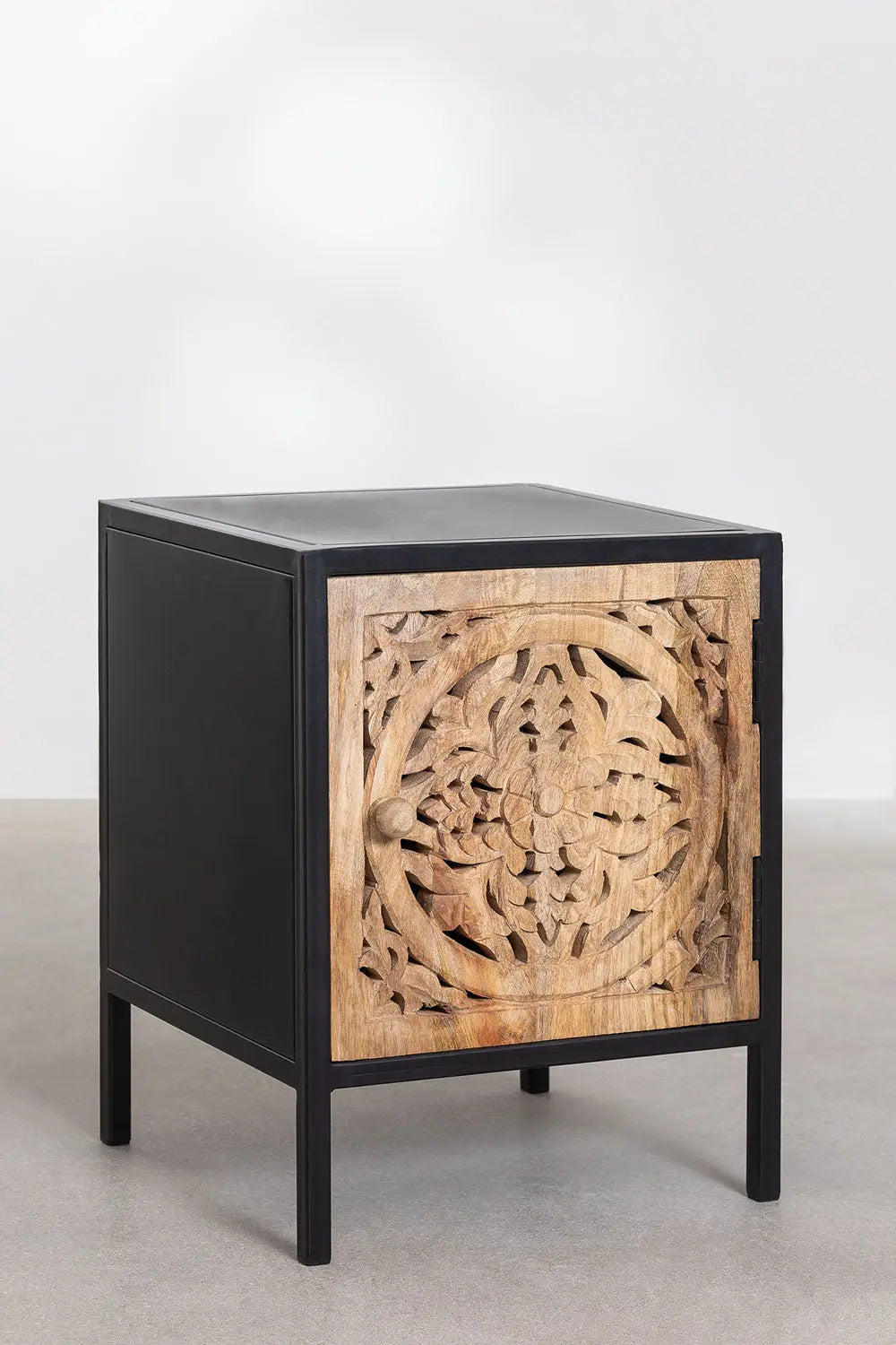 Mango Wood Bedside Table Bedside Table artisan craftsmanship jlhomedecor2021.myshopify.com