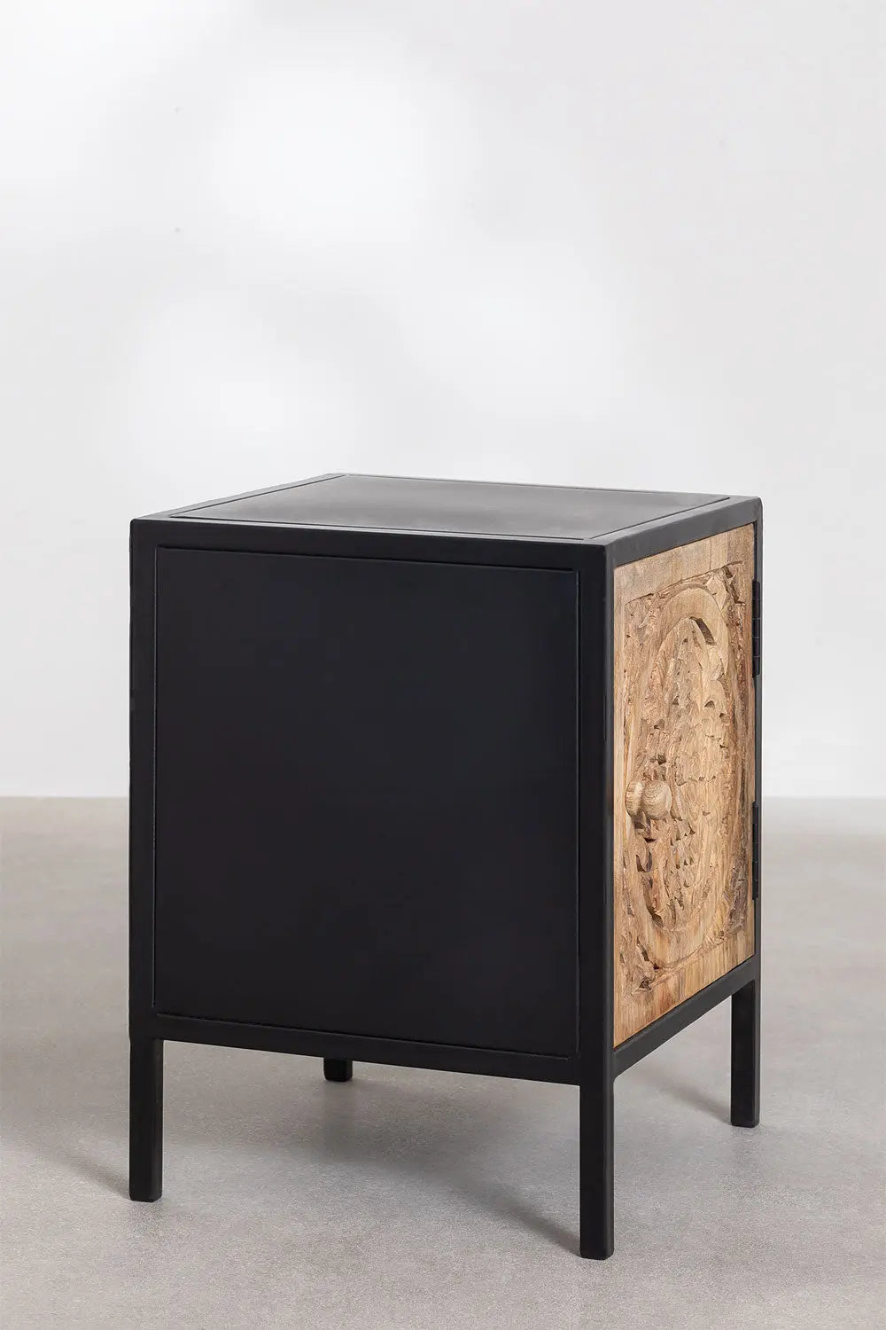 Mango Wood Bedside Table Bedside Table artisan craftsmanship jlhomedecor2021.myshopify.com