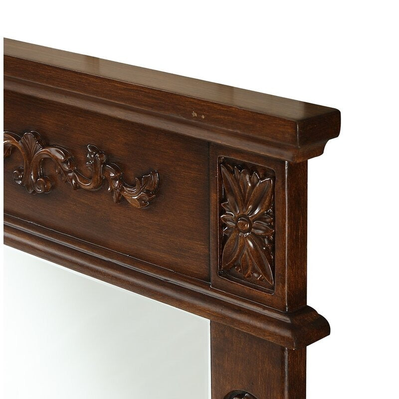 Vintage Charm Antique Mirror for Bathroom | Mango Wood Wall Decor