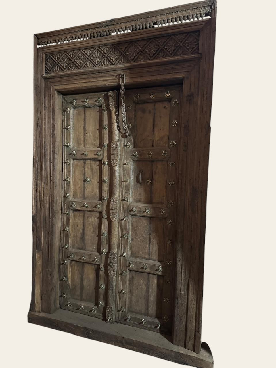 Chevron Lintel Kivad Old Style Door – Geometric Diamond/Chevron Lintel with Dentil Tr ...