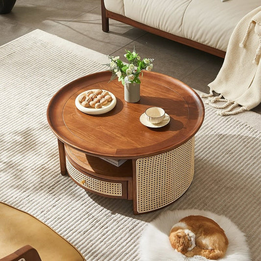 Rosewood wooden center table design & Rattan coffee table furniture | elegant furniture