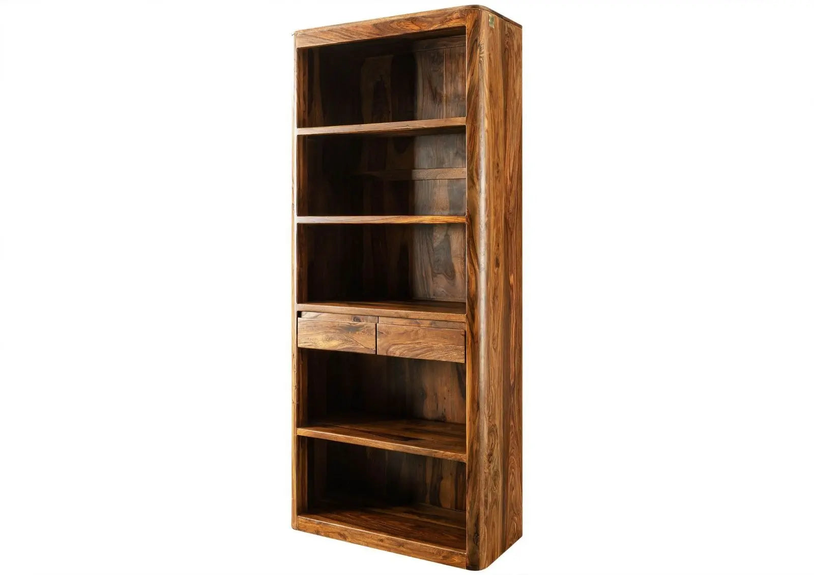 Shelf Sheesham 88x40x205 walnut | Wooden Bookshelf Bookshelf 10. Wooden dining chair jlhomedecor2021.myshopify.com