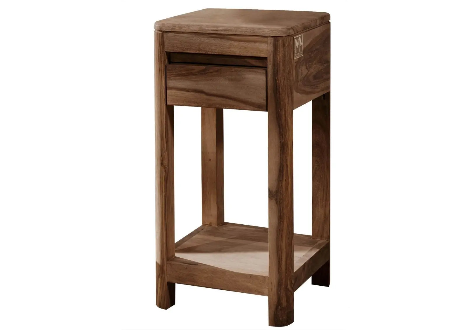 Side table Sheesham 30x30x60 smoked cherry stained side Table 30cm side table jlhomedecor2021.myshopify.com