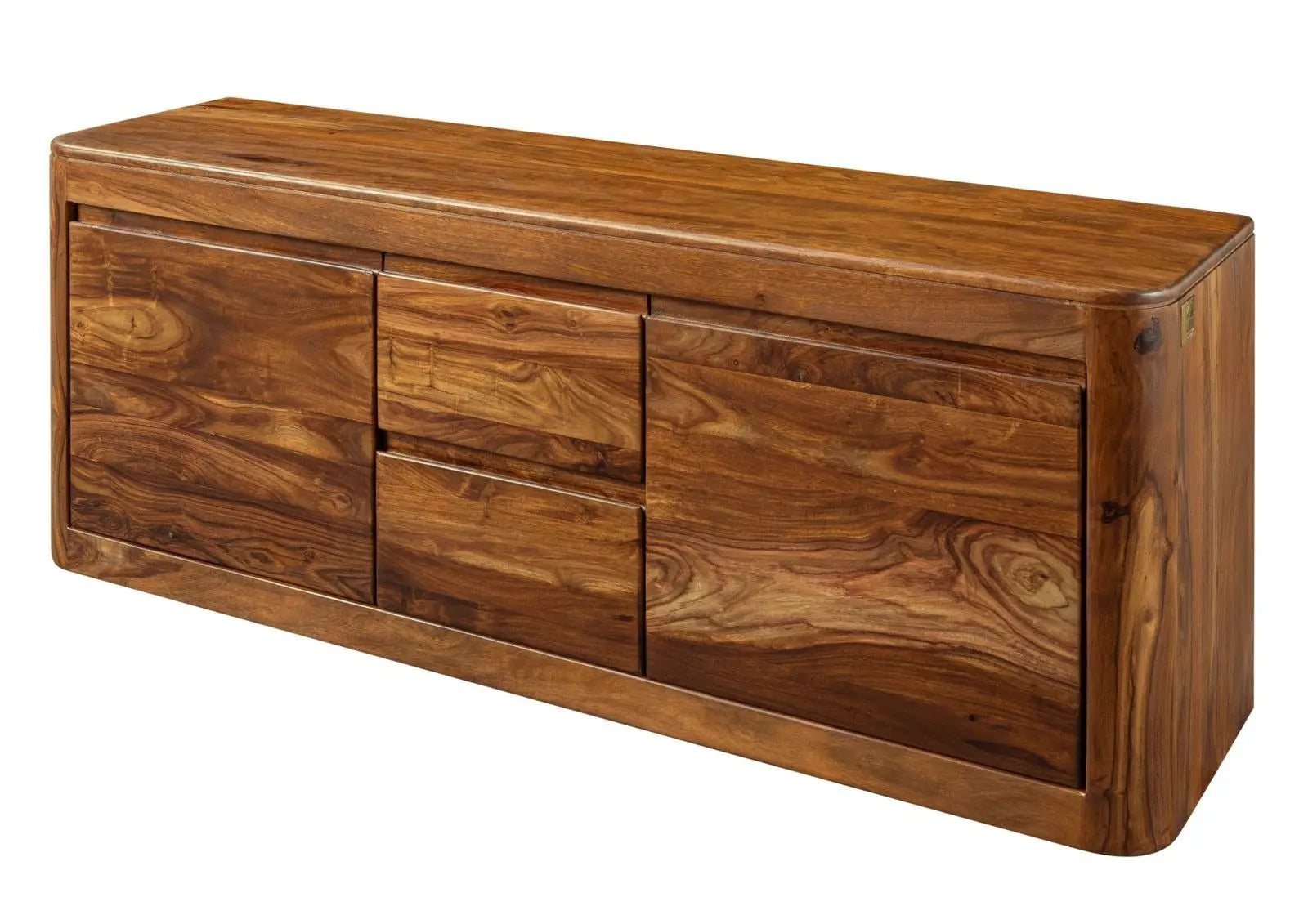 TV board Sheesham 147x40x58 walnut Sideboard 147x40x58 TV board jlhomedecor2021.myshopify.com