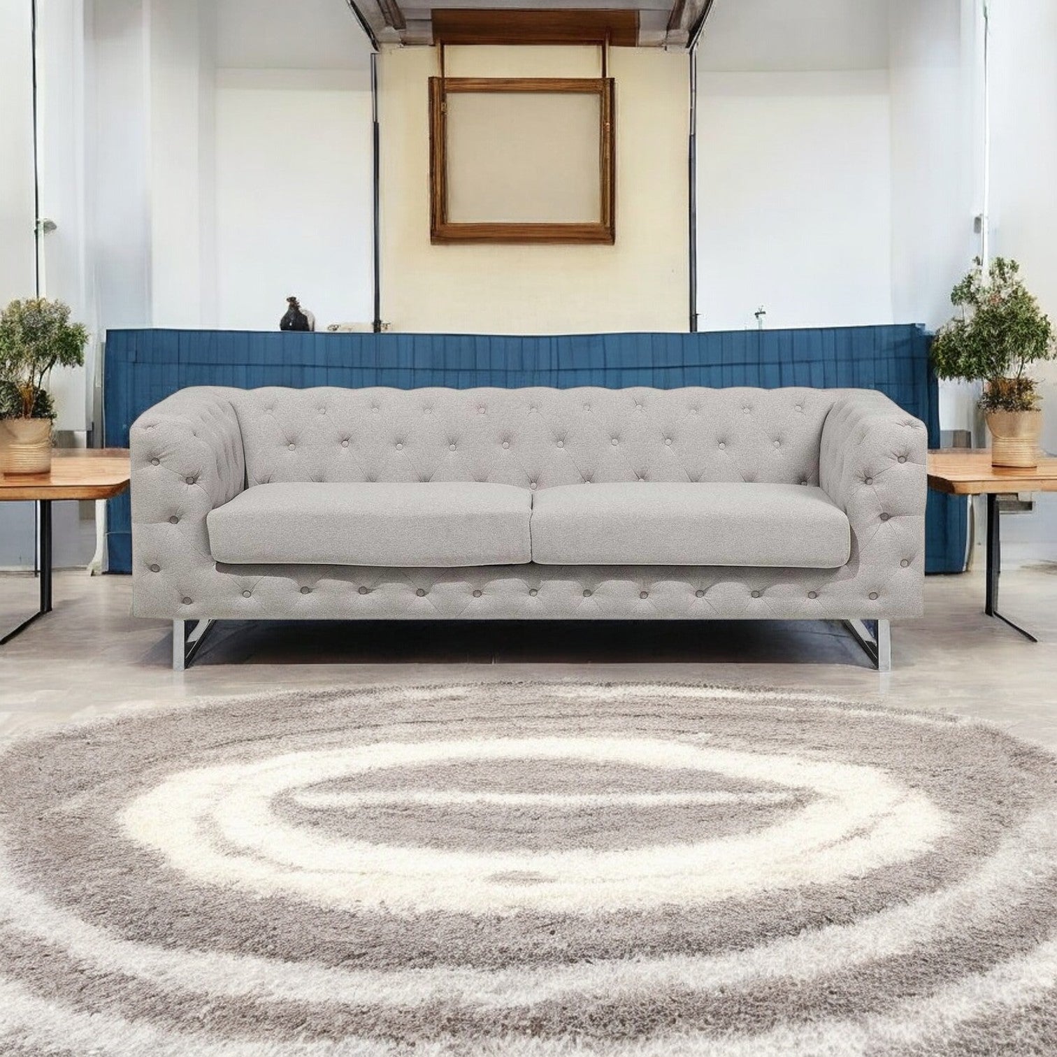 Grey Three Seater Sofa |three seater sofa|sofa set|four seater sofa|velvet sofa|lounge sofa|sofa|3 seater sofa|4 seater sofa|grey sofa,