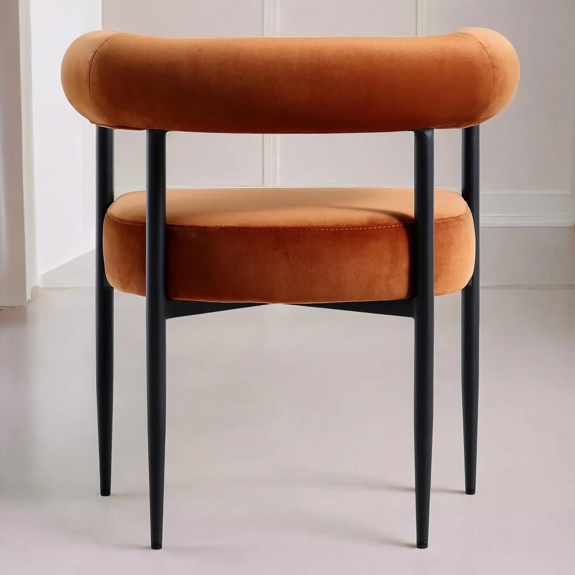 Velvet Dining Chair with Black Legs Chair  4 seater dining table with chairs jlhomedecor2021.myshopify.com