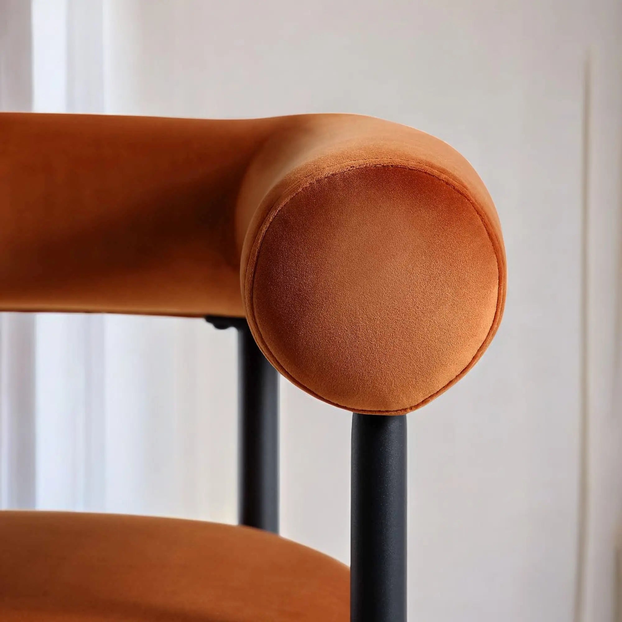 Velvet Dining Chair with Black Legs Chair  4 seater dining table with chairs jlhomedecor2021.myshopify.com