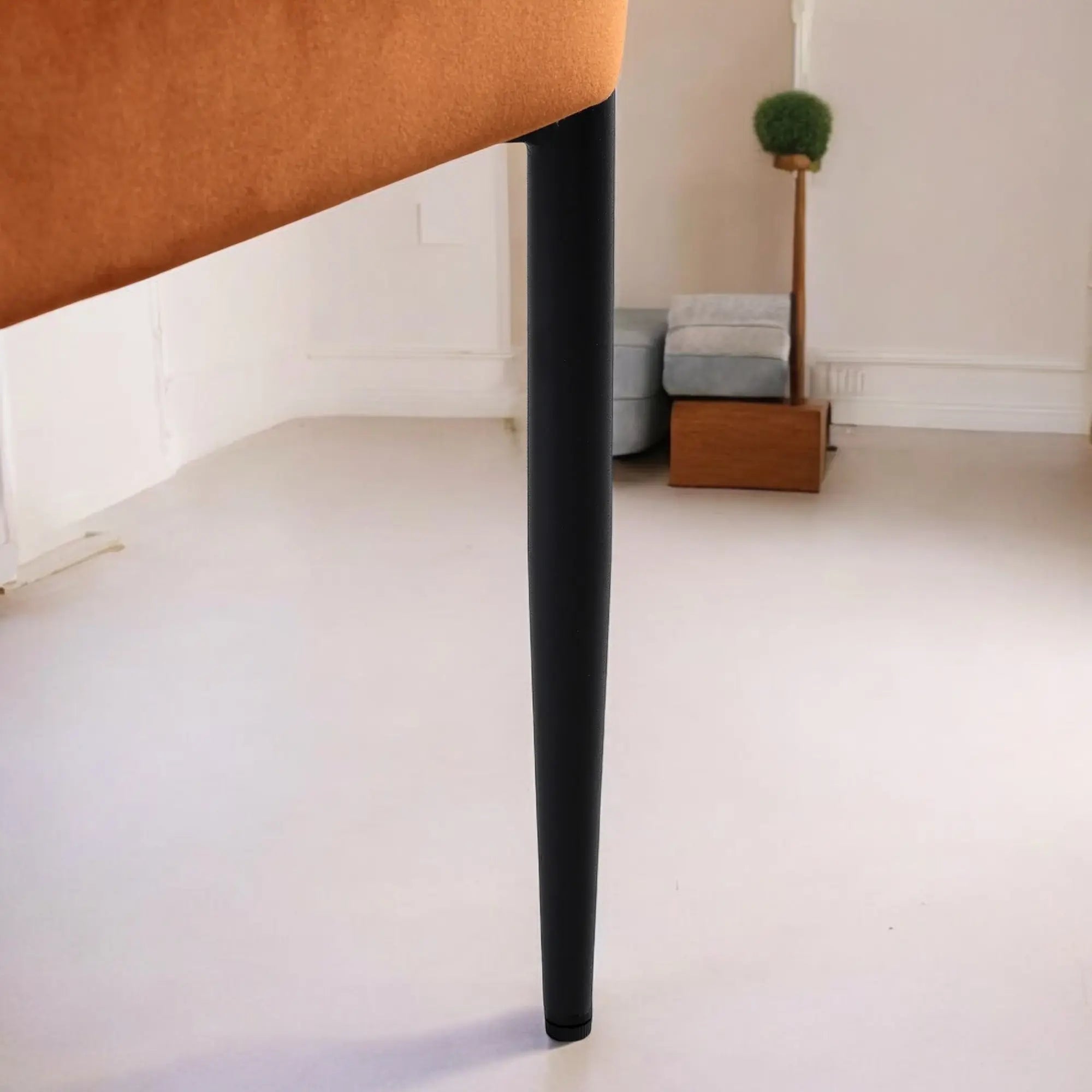Velvet Dining Chair with Black Legs Chair  4 seater dining table with chairs jlhomedecor2021.myshopify.com