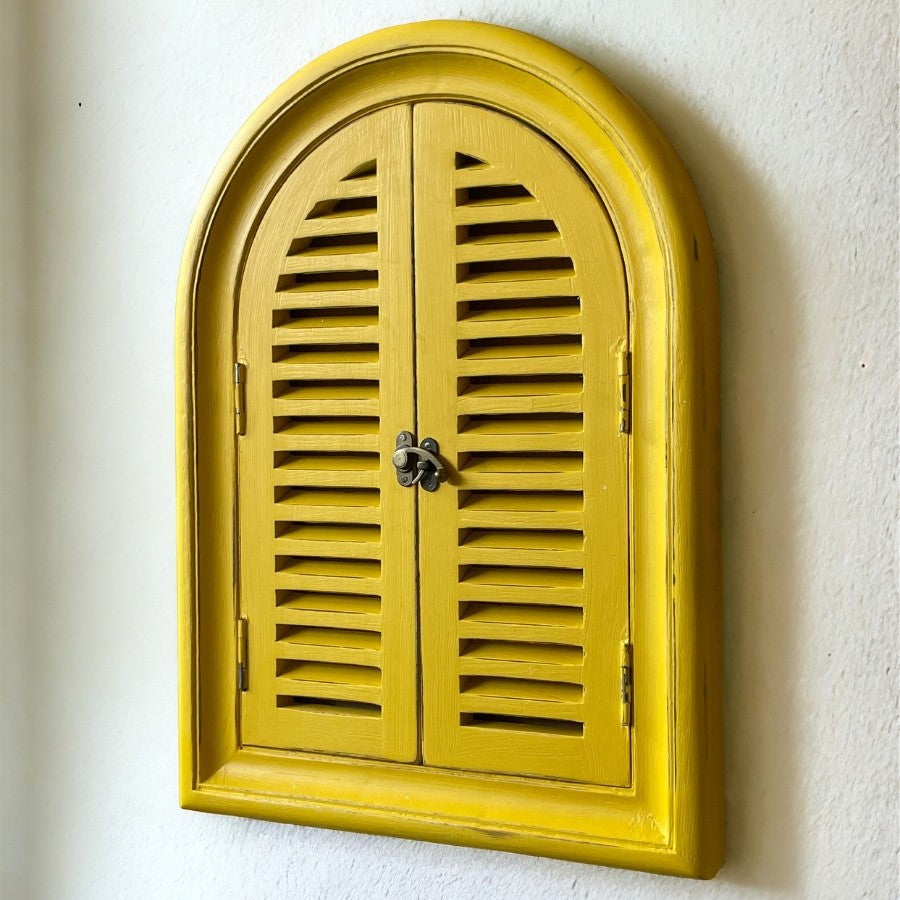 Reflective Panes: Arch-Window Mirror | 22x16 Inches