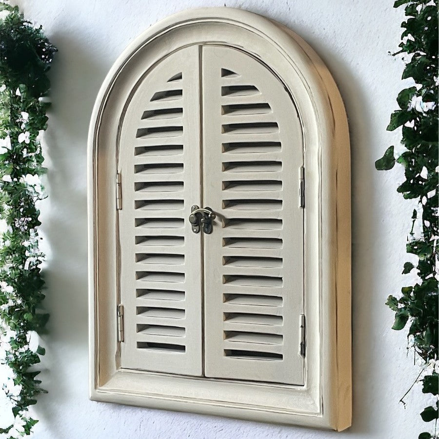 Reflective Panes: Arch-Window Mirror | 22x16 Inches