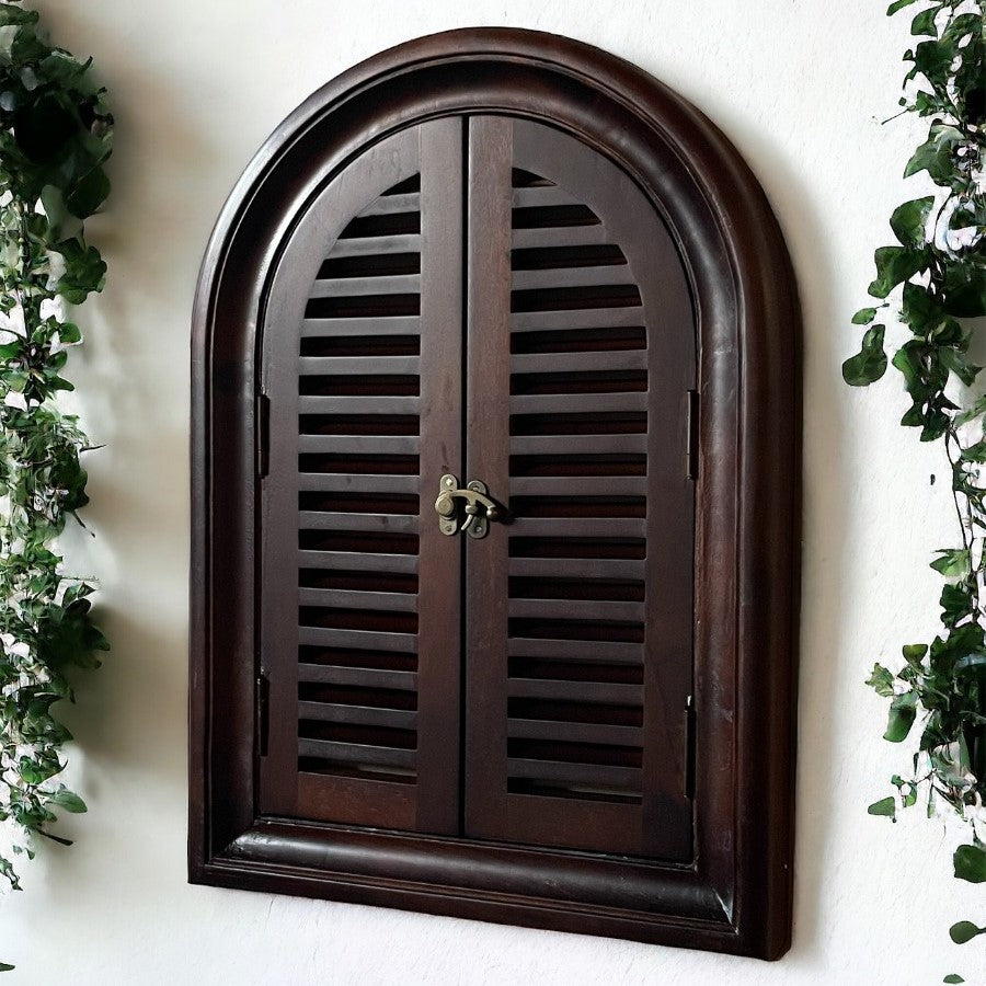 Reflective Panes: Arch-Window Mirror | 22x16 Inches
