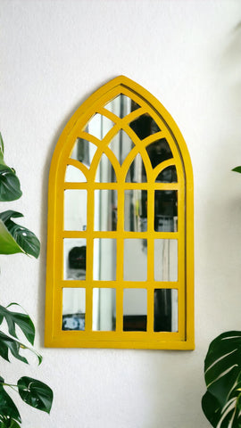 Yellow Arch Mirror 76x40 cm