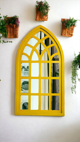 Yellow Arch Mirror 76x40 cm