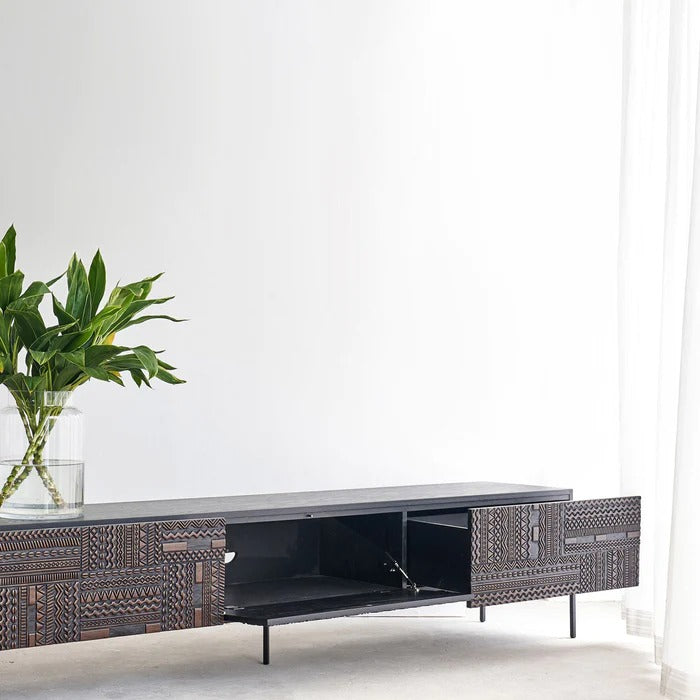 Tabwa Carved TV Unit | TV Cabinet - J.L.HOME DECOR