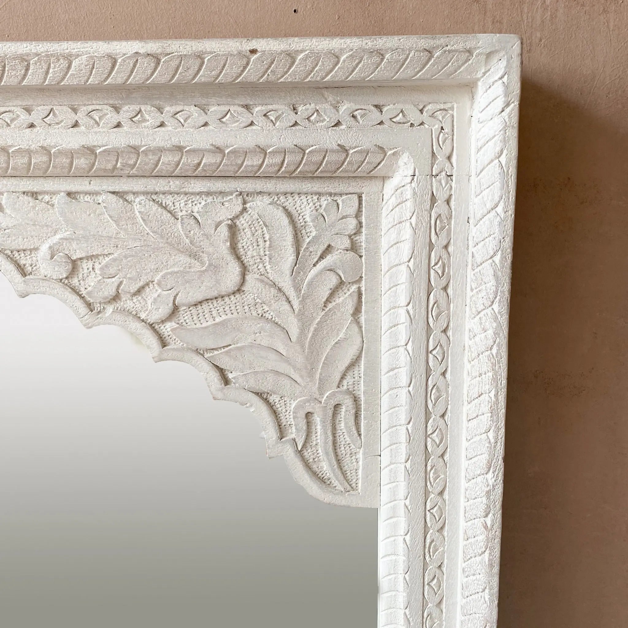 Wall Décor Mirror Frame | Carved in Solid Hard Wood | Vintage Mirror Frame for Bedroom Mirror  Caved mirror jlhomedecor2021.myshopify.com