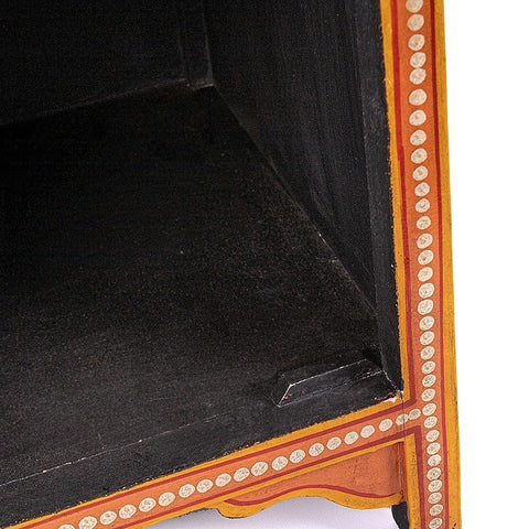 Hand Painted Side Table | Wooden Cabinet | Bedside | Side Decor - J.L.HOME DECOR