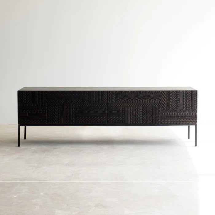 Tabwa Carved TV Unit | TV Cabinet - J.L.HOME DECOR
