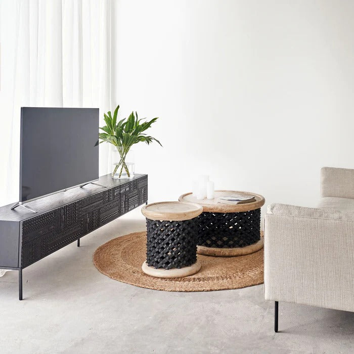 Tabwa Carved TV Unit | TV Cabinet - J.L.HOME DECOR