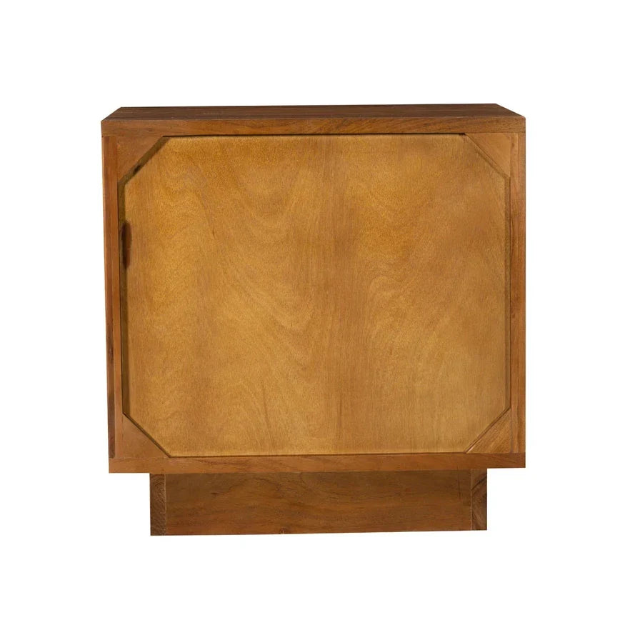 Art Nouveau Bedside Table | Solid Acacia Wood Nightstand | 64 x 45 x 65 cm | Life is Beautiful Collection